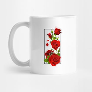 flowers rose red in rec Mug